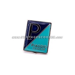 Emblème de calandre émaillé Piaggio "GENOVA" à broches